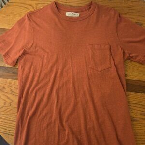 Imogene & Willie Pocket Tee in Rust - Small